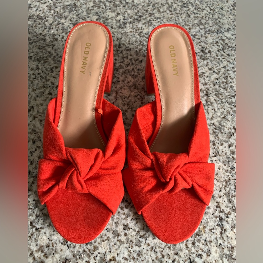 Cute beachy high heal slip-ins